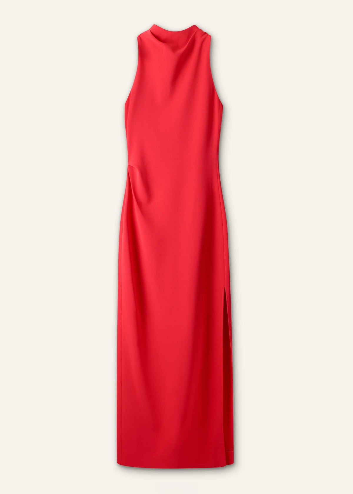 ME+EM Clothing Red Draped Full Length Dress