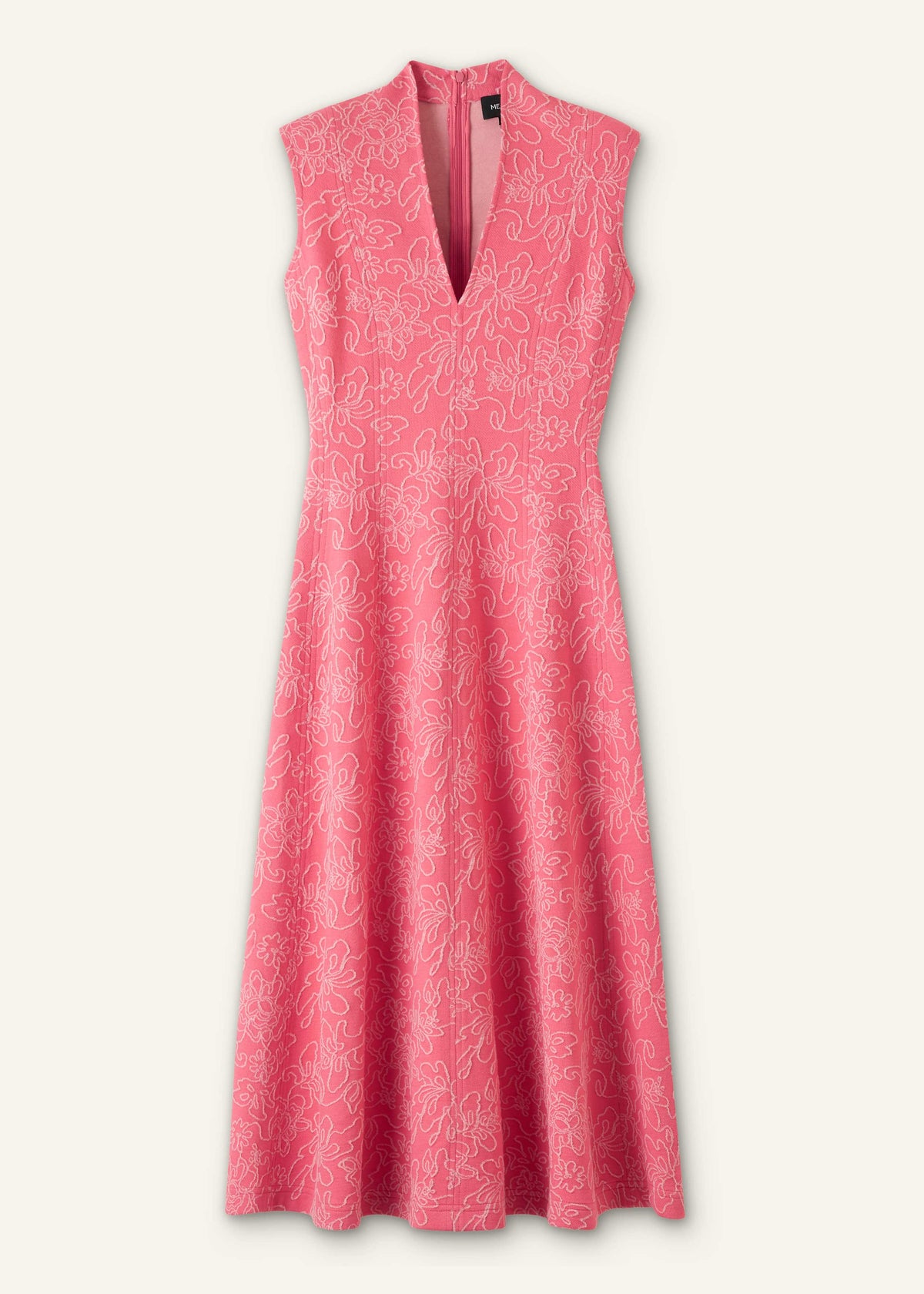 ME+EM Clothing Pink Panelled Fit + Flare Maxi Dress | ME+ME