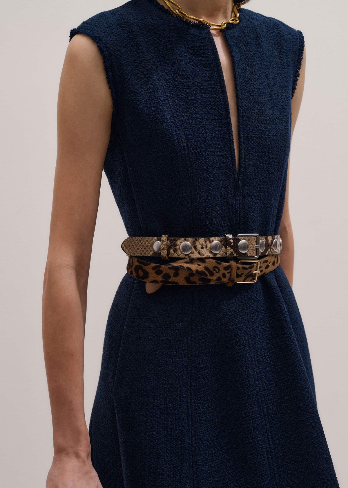 ME+EM Clothing Navy Desk-To-Dinner Fit + Flare Maxi Dress