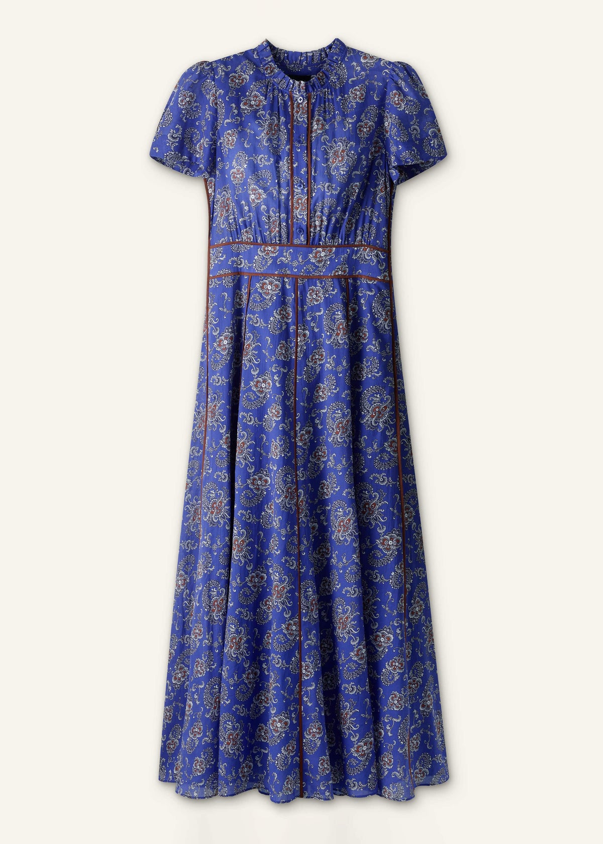 ME+EM Clothing Blue Fit + Flare Maxi Dress