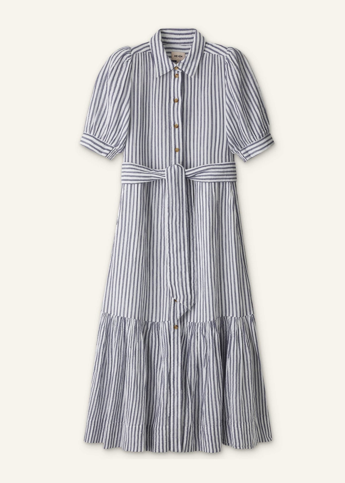 ME+EM Clothing Navy Midi Shirt Dress