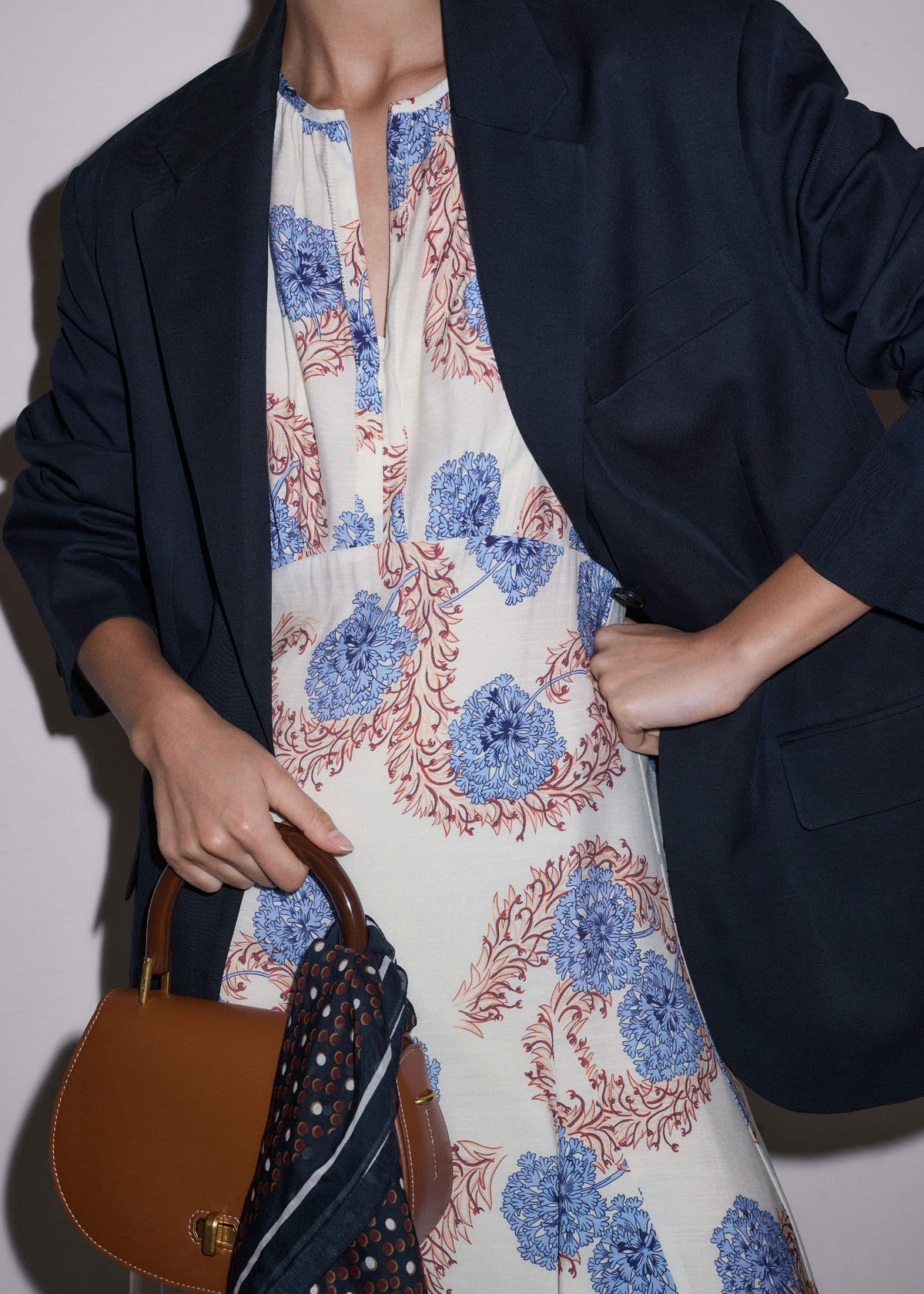 ME+EM Clothing Cream Fit + Flare Maxi Dress