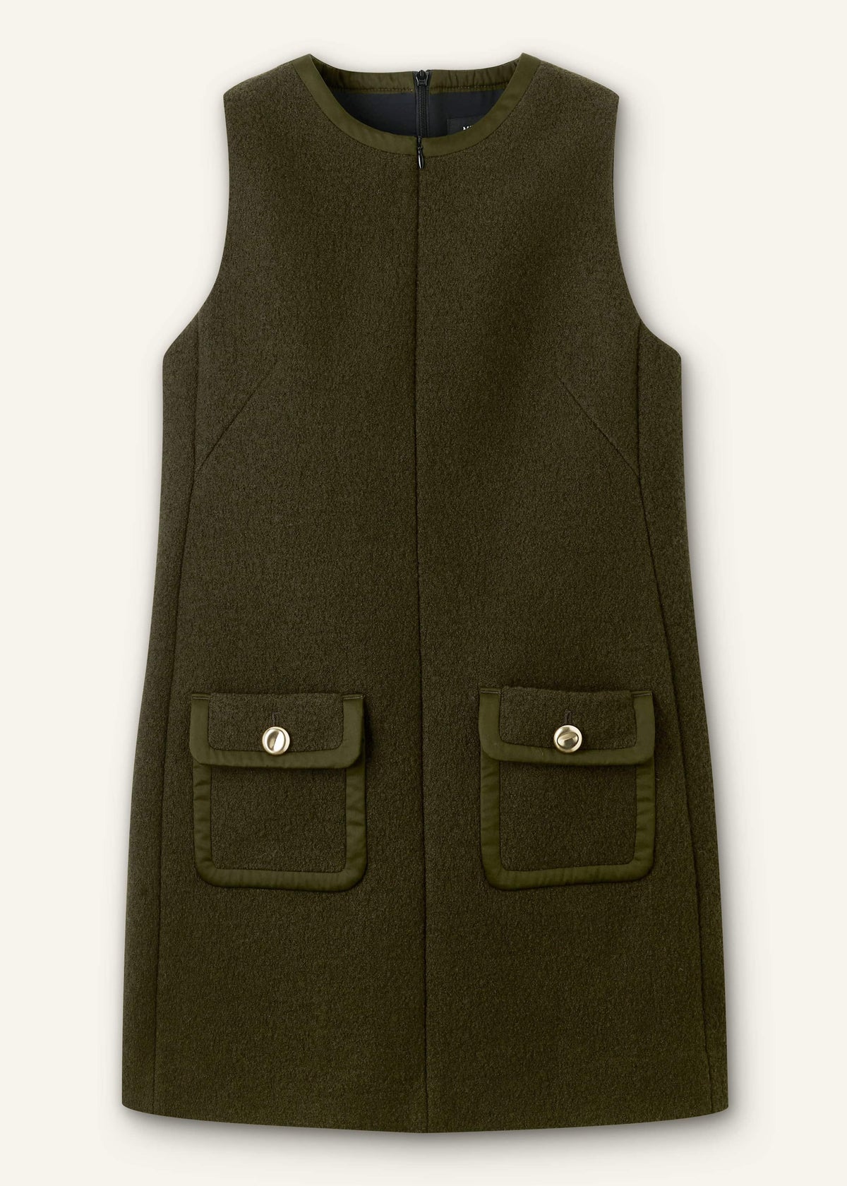 ME+EM Clothing Olive Green Shift Mini Dress