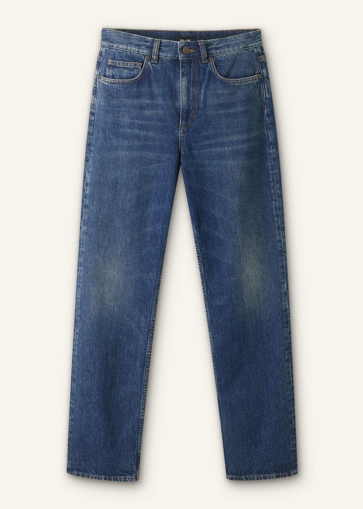 ME+EM Clothing Blue Full-Length Straight Jean