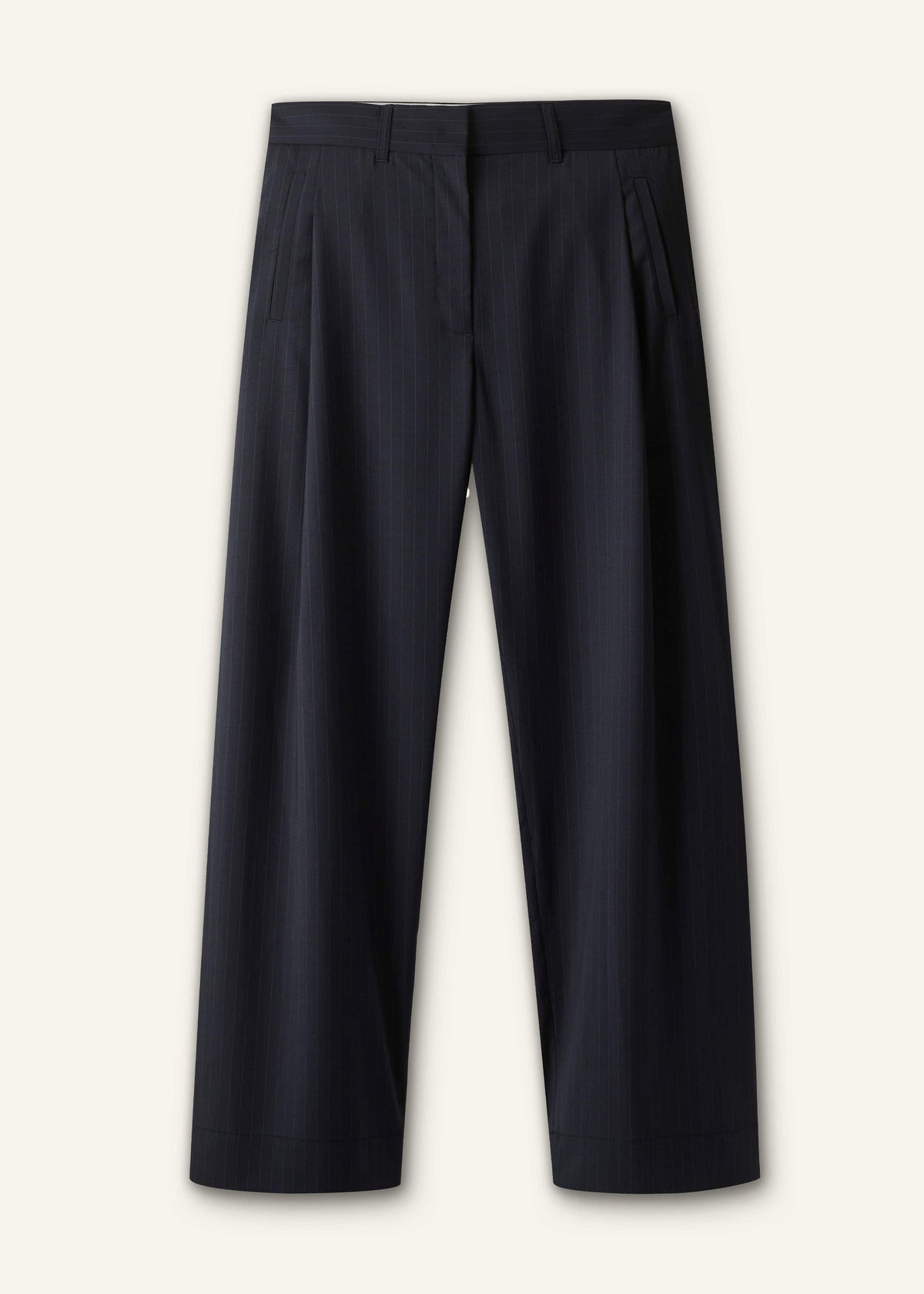 ME+EM Clothing Navy Pinstripe Clever Pant