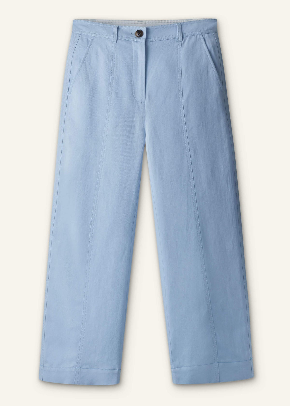 ME+EM Clothing Blue Straight Crop Pant