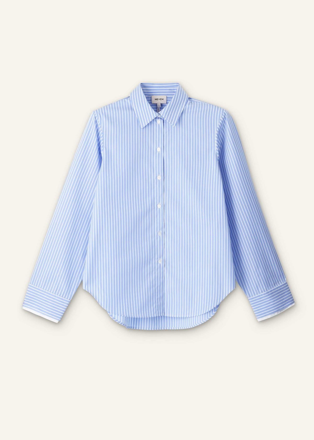 ME+EM Clothing Blue Double Cuff Relaxed Forever Shirt