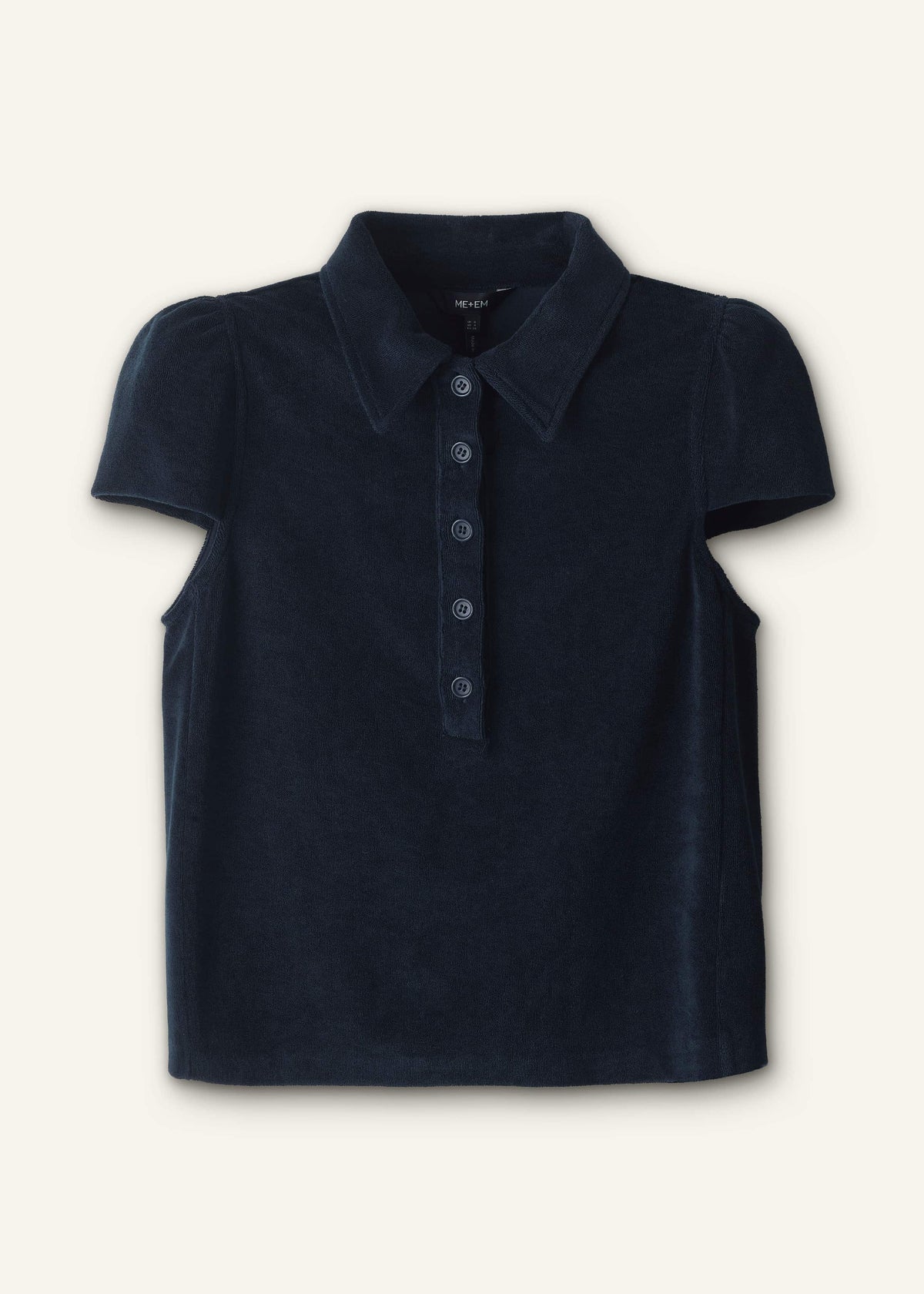 ME+EM Clothing Navy Sporty Smart Polo Top