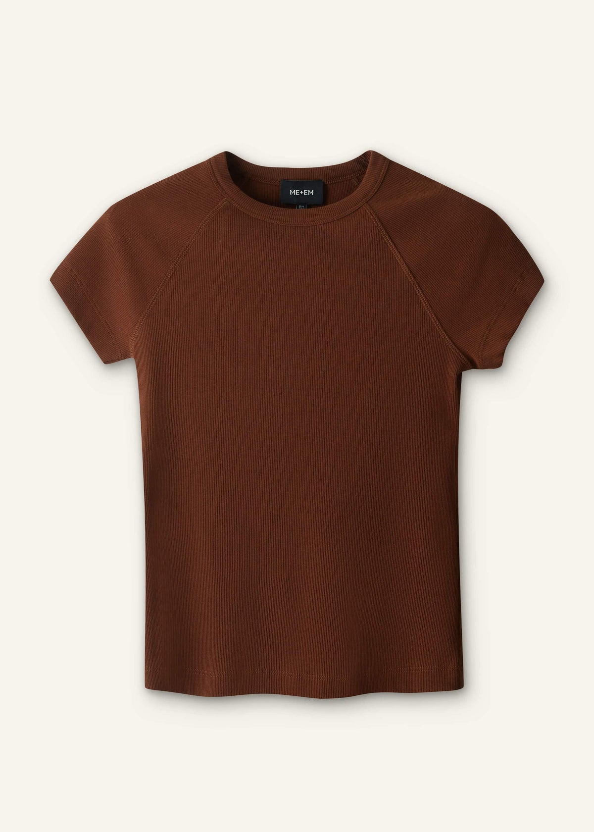 ME+EM Clothing Cinnamon Brown Ultimate Raglan Tee