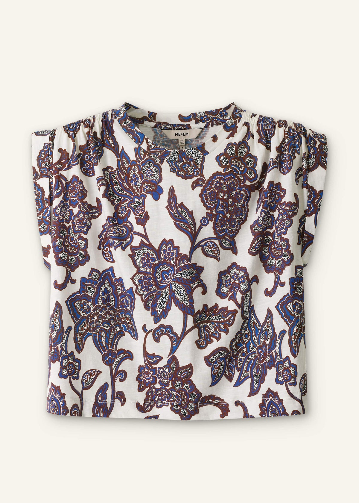 ME+EM Clothing Cream Swing Top