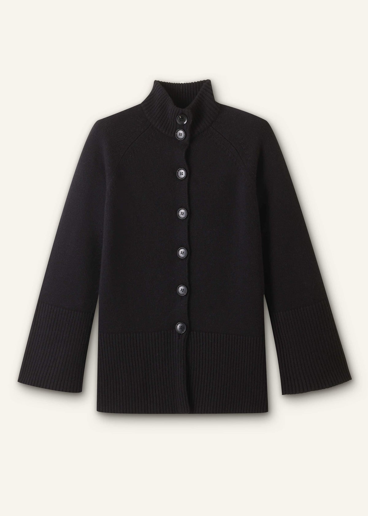 ME+EM Clothing Black Button-Through Longline Cardigan