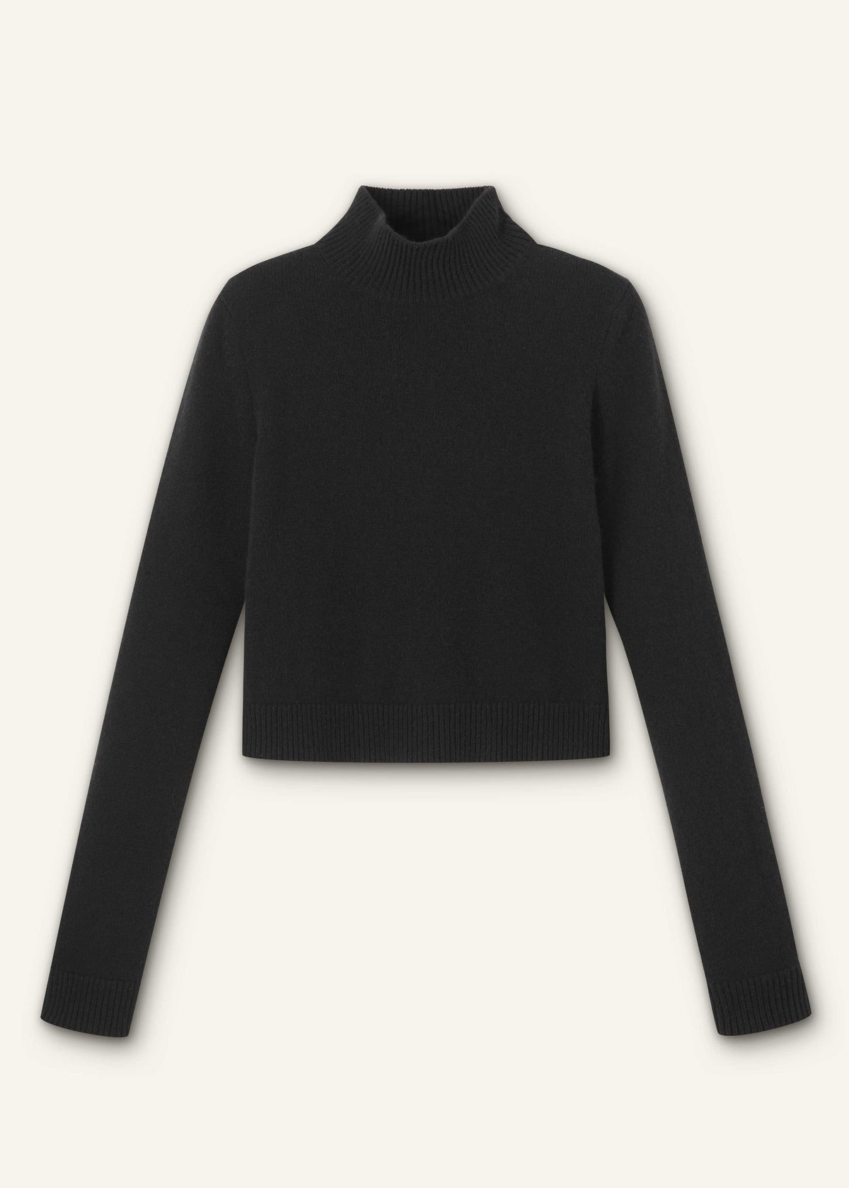 ME+EM Clothing Black High Neck Crop Sweater