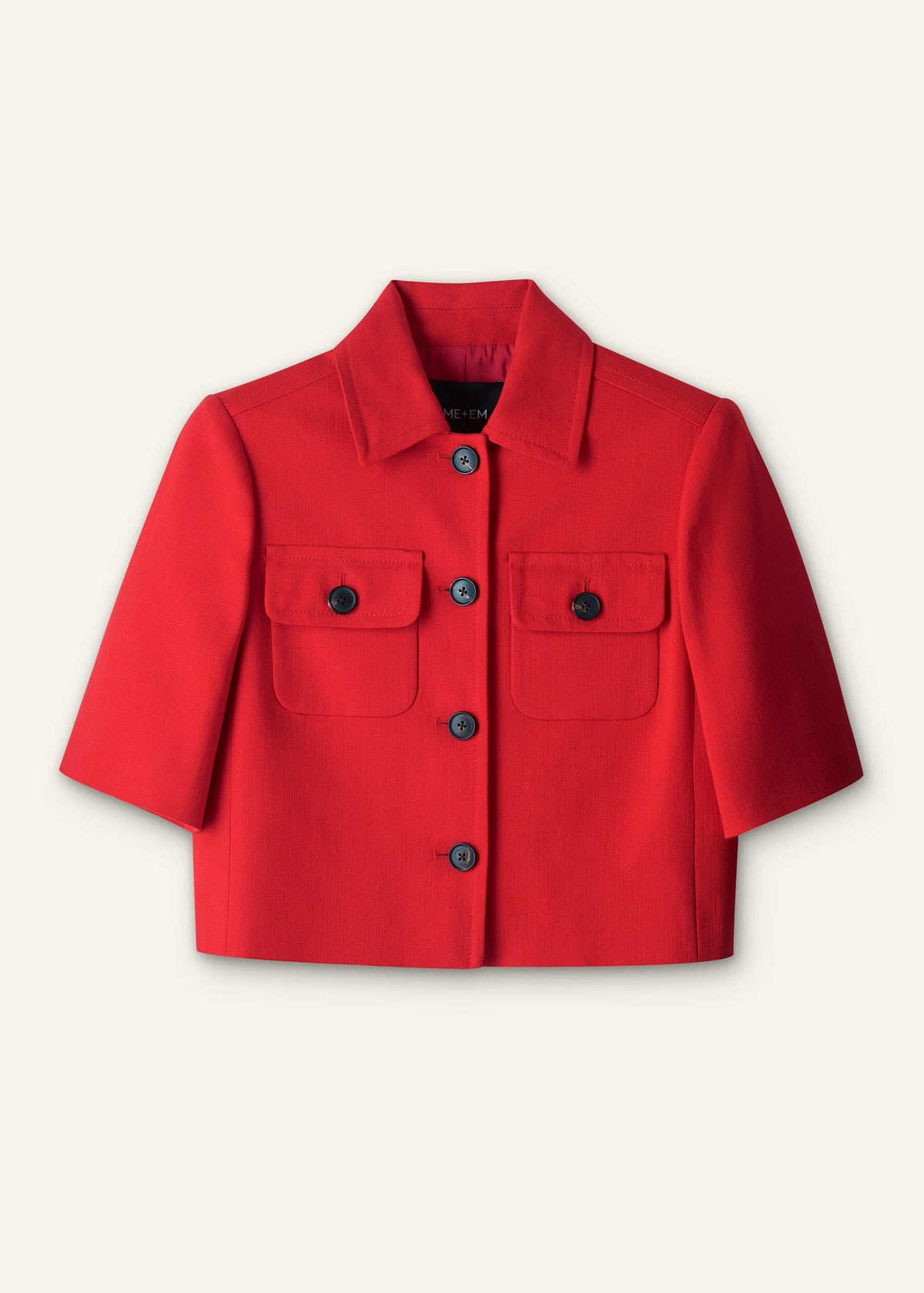 ME+EM Clothing Red Box Crop Jacket