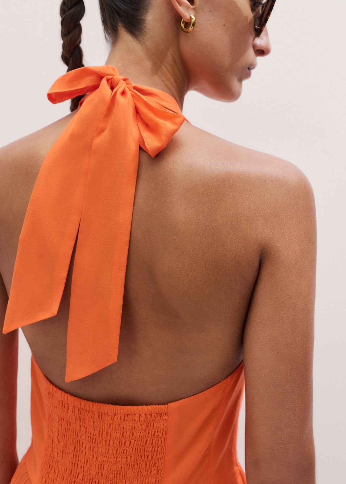ME+EM Clothing Orange Tiered Maxi Beach Dress