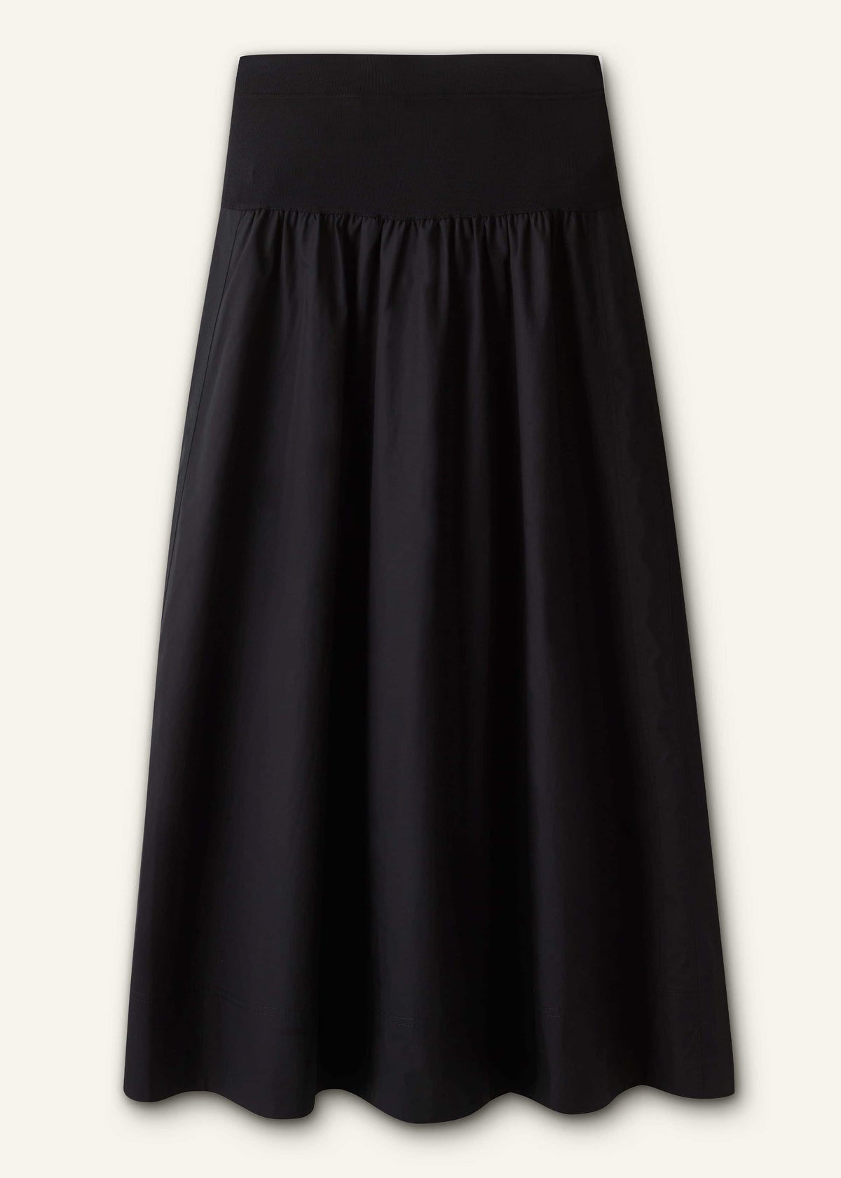 ME+EM Clothing Black Mixed Media Maxi Skirt