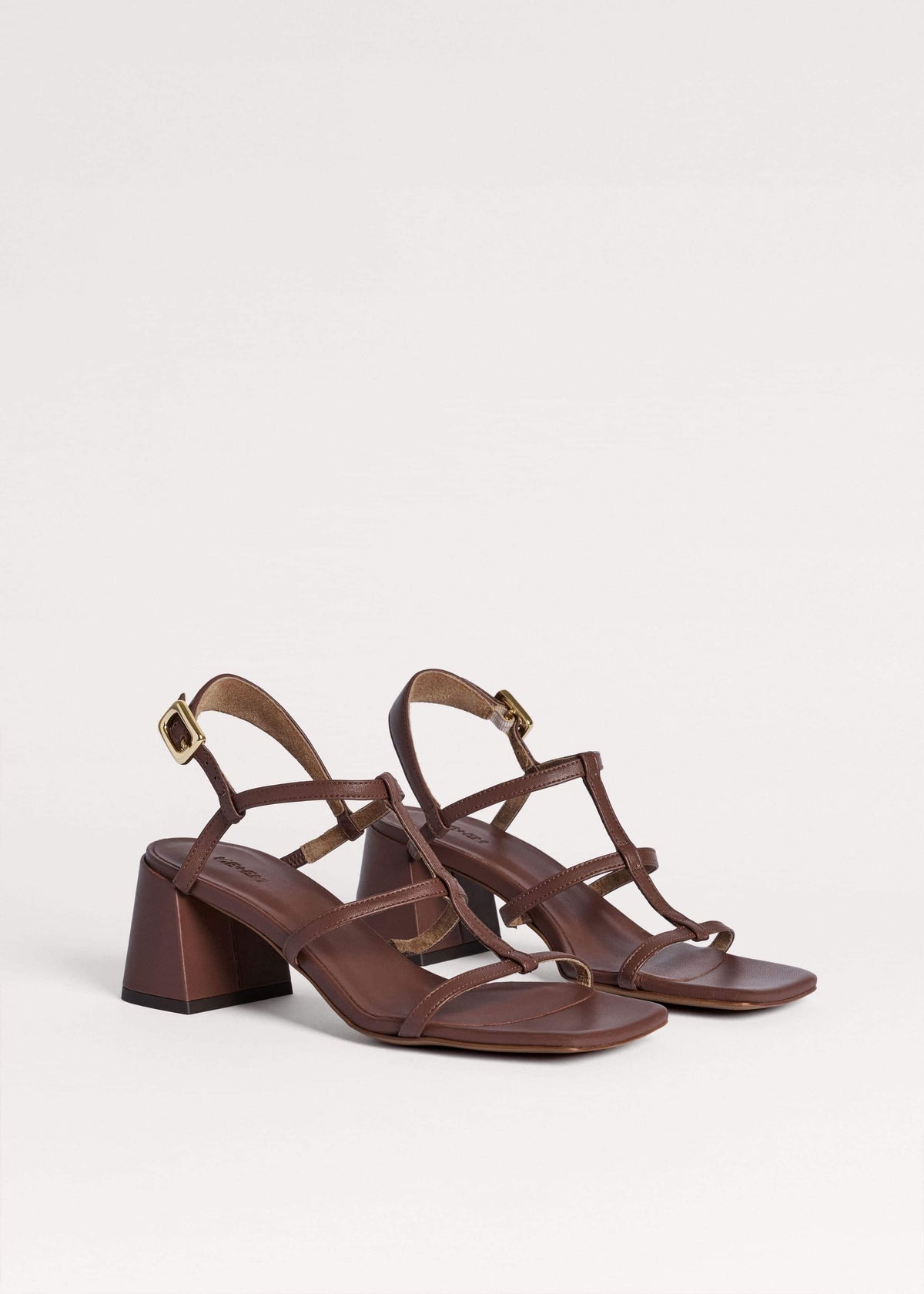 ME+EM Clothing|Accessories Dark Brown Caged Occasion Sandal