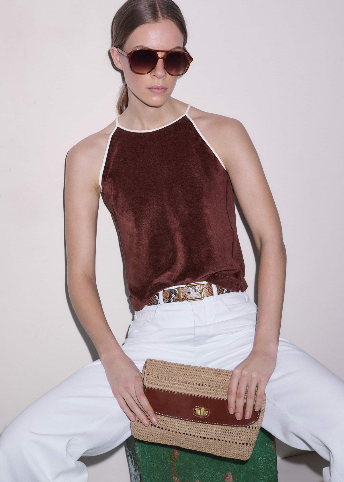ME+EM Clothing Cinnamon Brown Relaxed Jogger Set