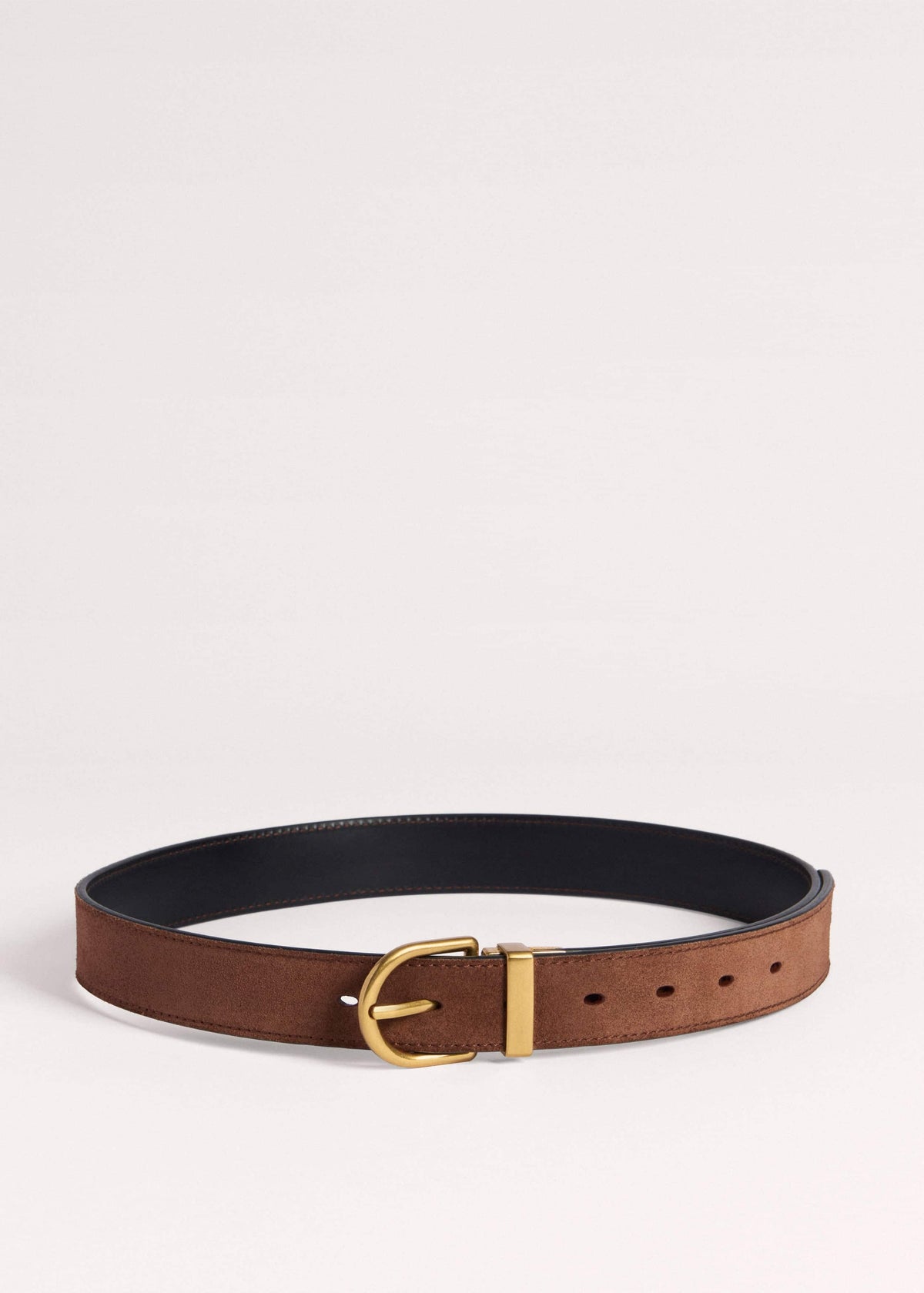 ME+EM Clothing|Accessories Chestnut Round Buckle Reversible Belt