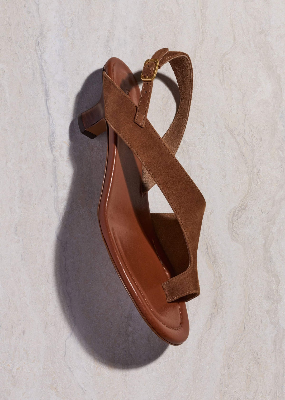 ME+EM Accessories Brown Asymmetric Heel