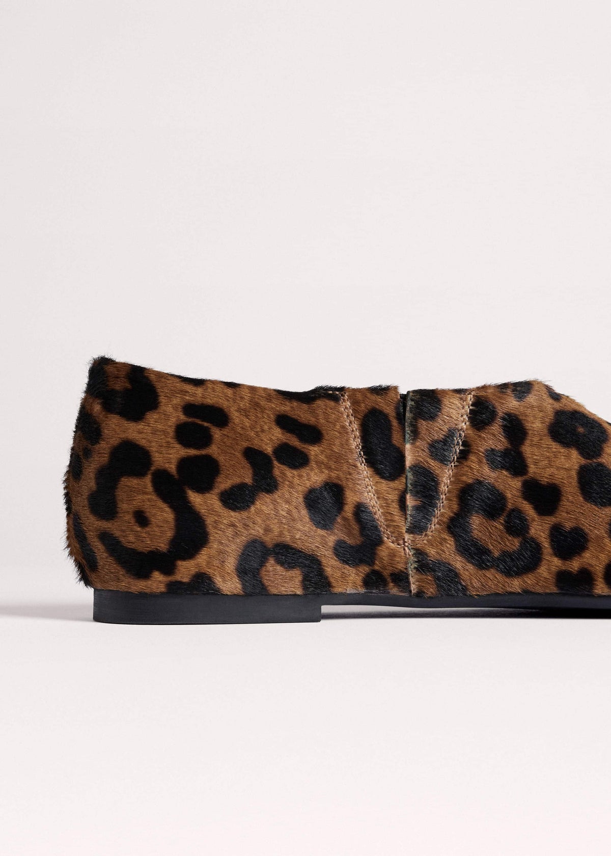 ME+EM Accessories Dark Brown Leopard Print Asymmetric Slipper
