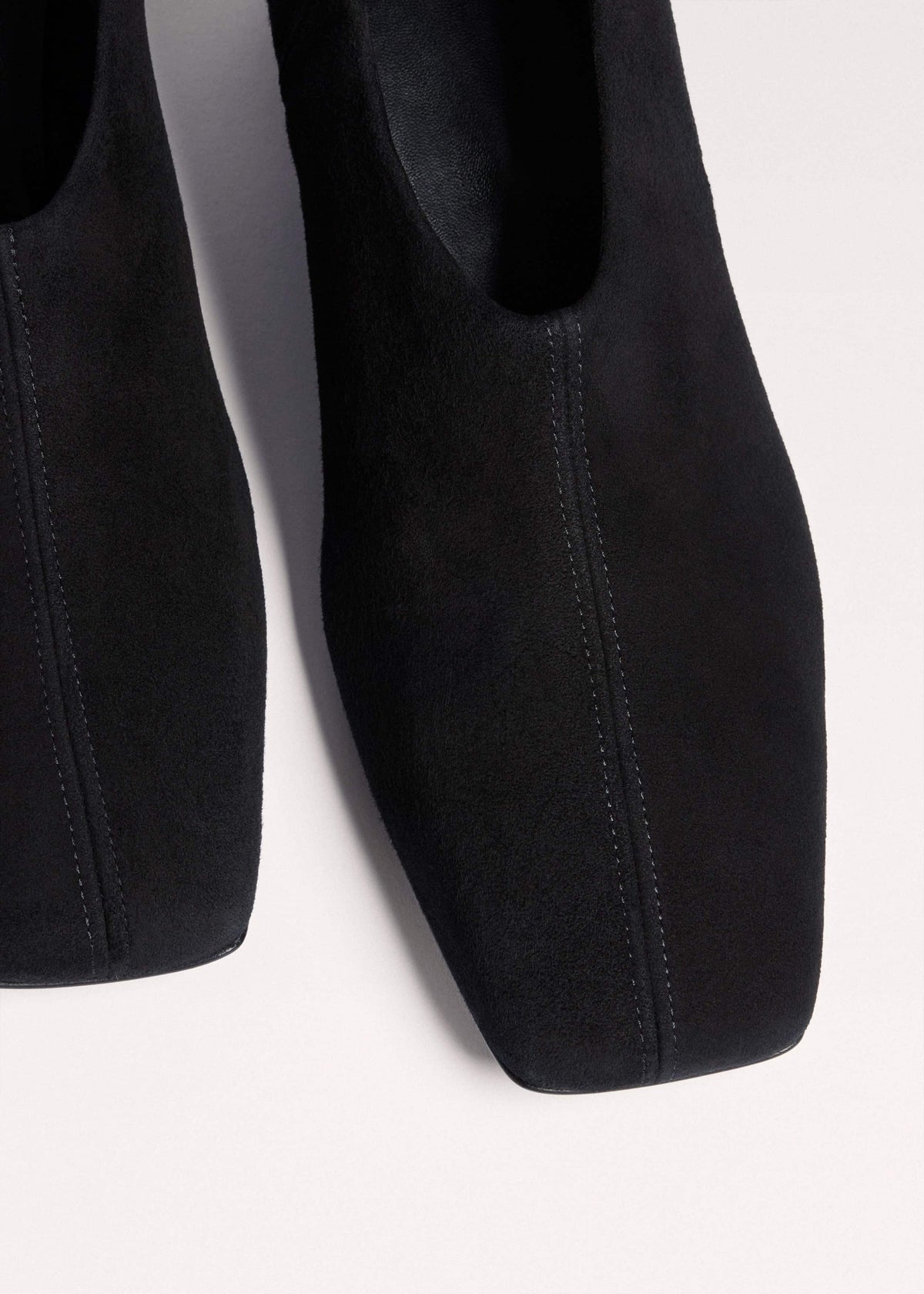 ME+EM Accessories Black High Front Block Heel