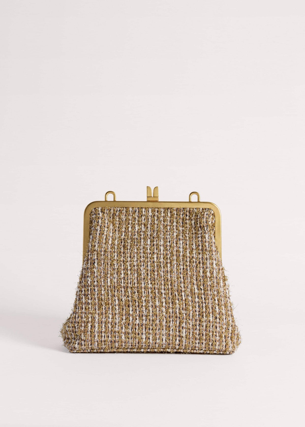 ME+EM Accessories Gold Tweed AM-PM Crossbody Bag