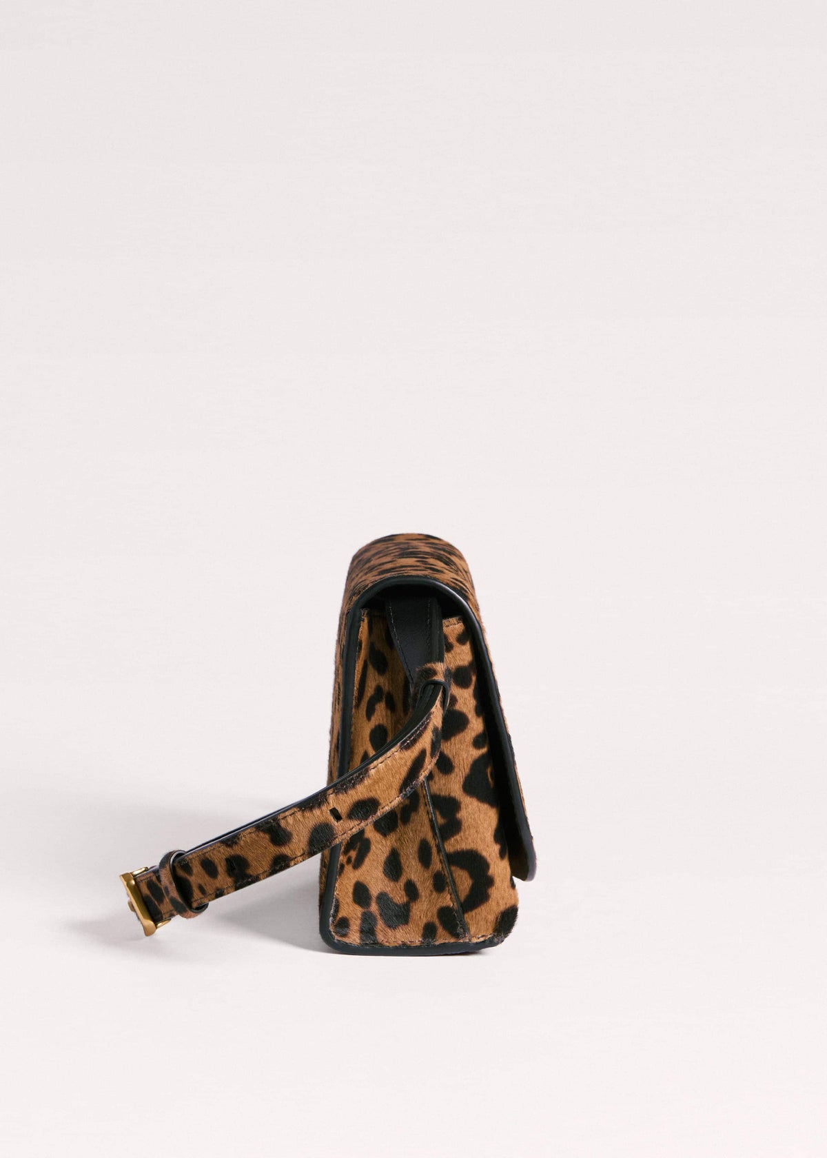 ME+EM Accessories Brown 2-Way Leopard Print Crossbody Bag
