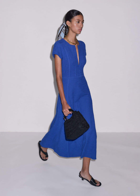 ME+EM Clothing Blue Fit + Flare Maxi Dress