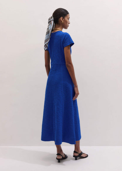 ME+EM Clothing Blue Fit + Flare Maxi Dress