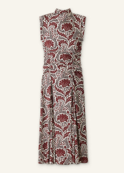ME+EM Clothing Cinnamon Rising Wildflowers Print Fit + Flare Maxi Dress