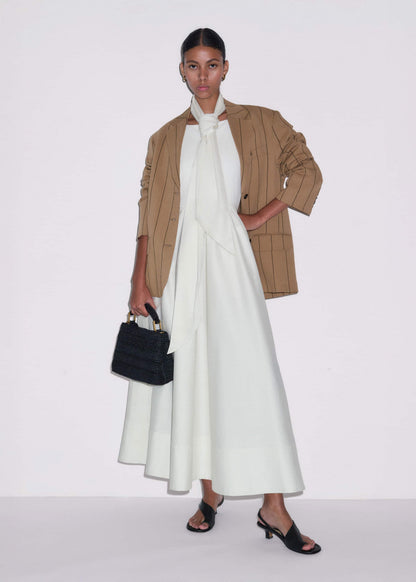 ME+EM Clothing Cream Fit + Flare Maxi Dress