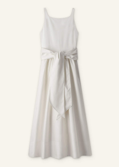 ME+EM Clothing Cream Fit + Flare Maxi Dress