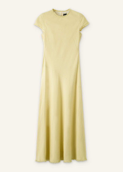 ME+EM Clothing Yellow Bias Cut Maxi Dress