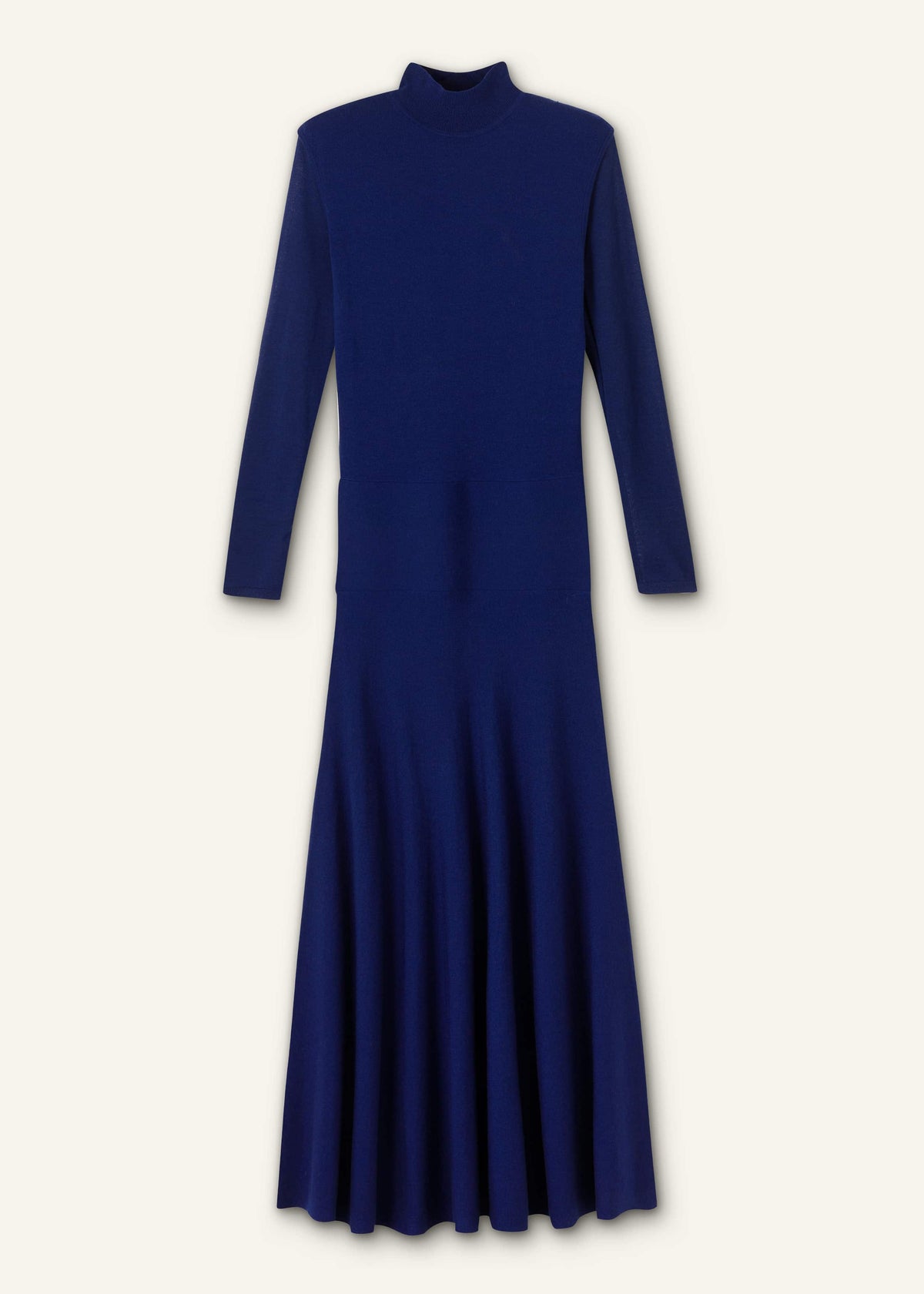 ME+EM Clothing Blue High Neck Knit Maxi Dress + Layering Top