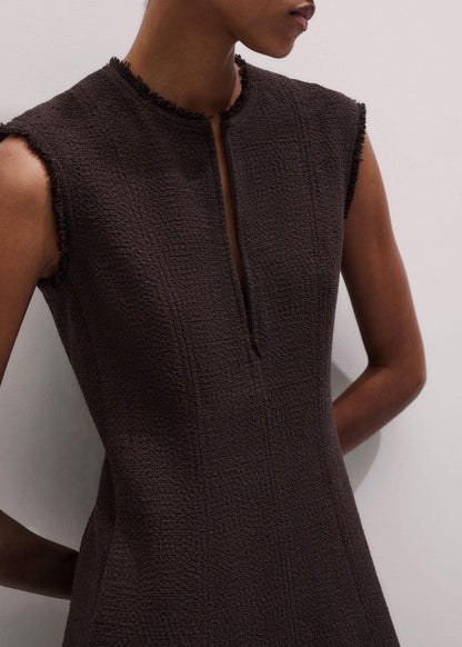ME+EM Clothing Brown Desk-To-Dinner Fit And Flare Maxi Dress