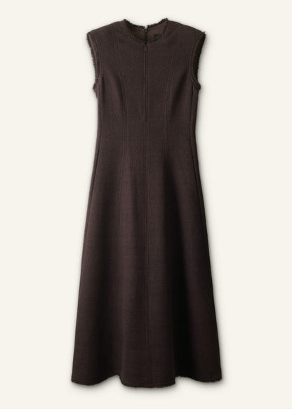 ME+EM Clothing Brown Desk-To-Dinner Fit And Flare Maxi Dress