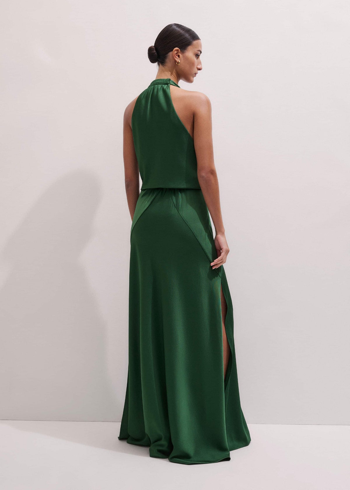 ME+EM Clothing Green Beautifully Draped Full-Length Dress