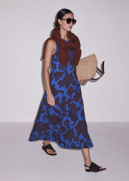 ME+EM Clothing Blue Maxi Swing Dress