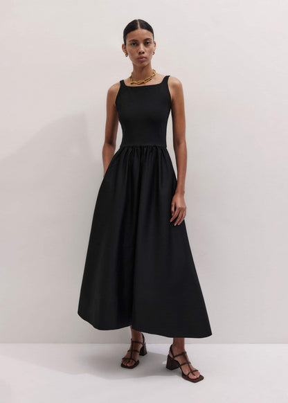 ME+EM Clothing Black Fit + Flare Maxi Dress