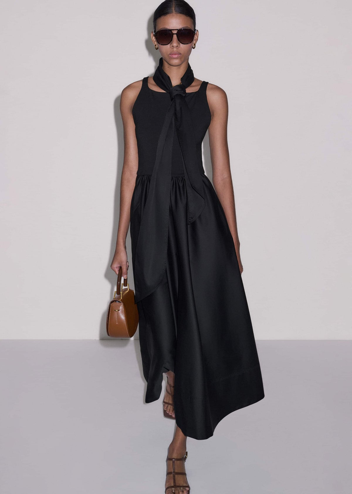 ME+EM Clothing Black Fit + Flare Maxi Dress