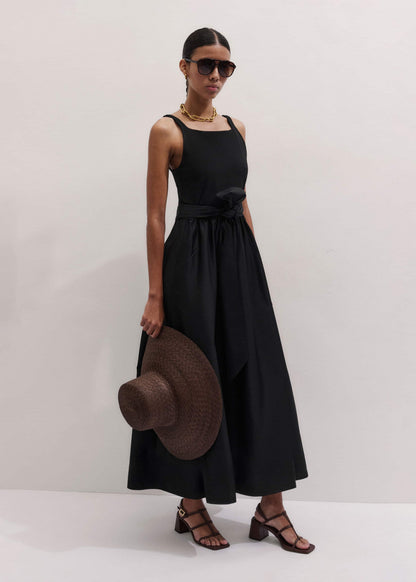 ME+EM Clothing Black Fit + Flare Maxi Dress