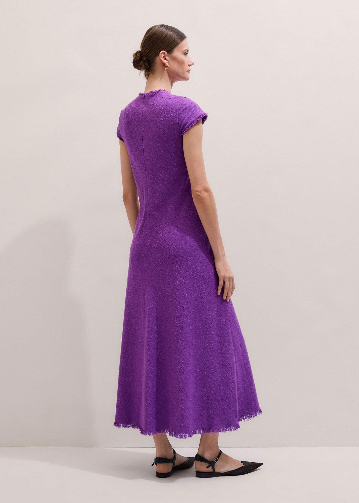 ME+EM Clothing Purple Bias Cut AM-PM Maxi Dress