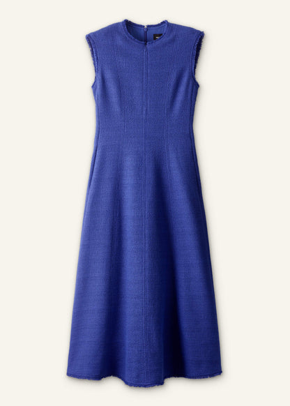 ME+EM Clothing Blue Desk-To-Dinner Fit And Flare Maxi Dress