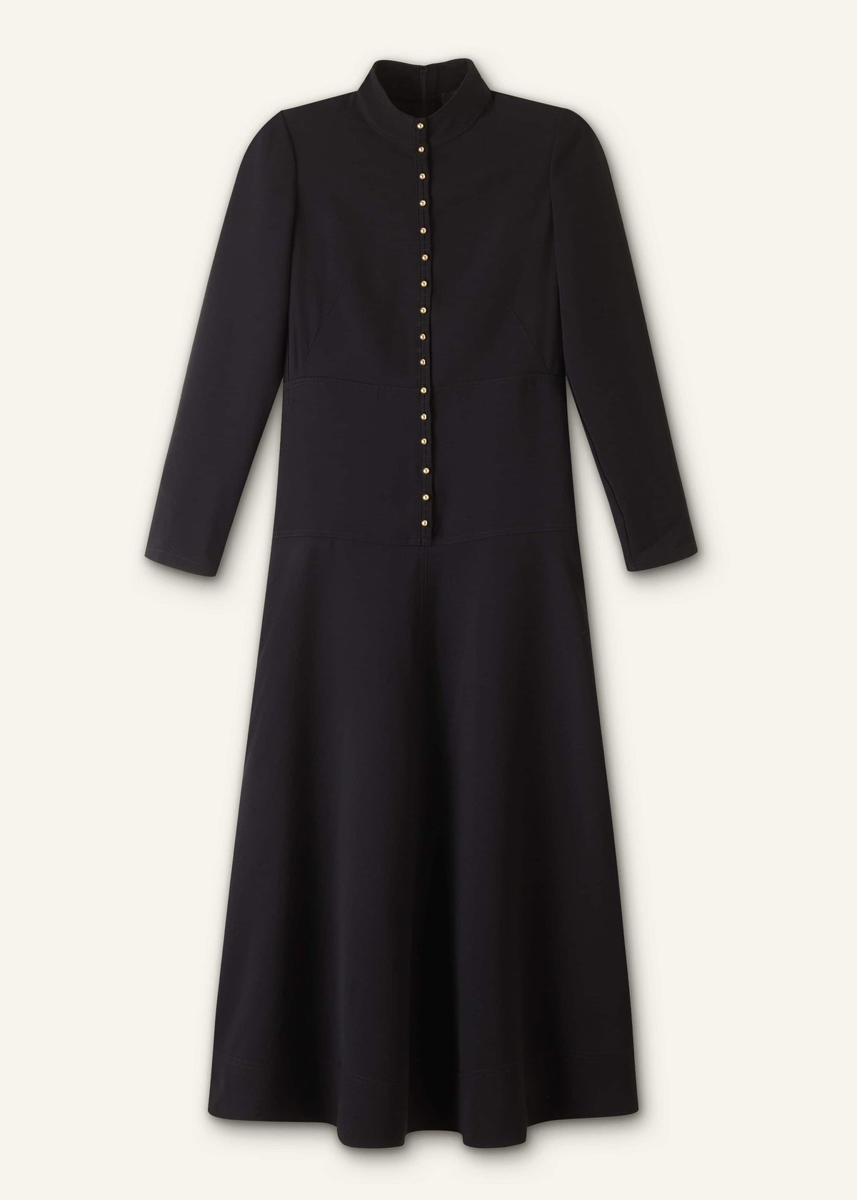 ME+EM Clothing Black A-Line Feature Button Maxi Dress