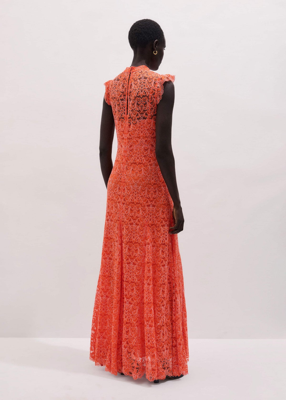 ME+EM Clothing Orange Two Tone Full Length Dress
