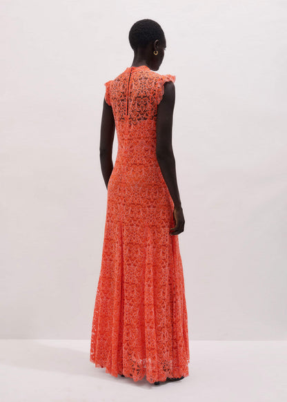 ME+EM Clothing Orange Two Tone Full Length Dress