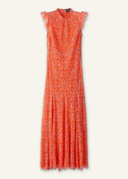 ME+EM Clothing Orange Two Tone Full Length Dress