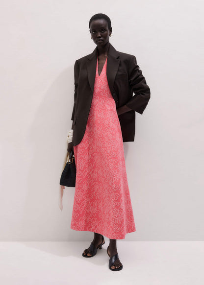 ME+EM Clothing Pink Panelled Fit + Flare Maxi Dress | ME+ME