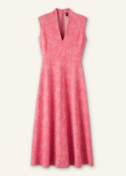 ME+EM Clothing Pink Panelled Fit + Flare Maxi Dress | ME+ME