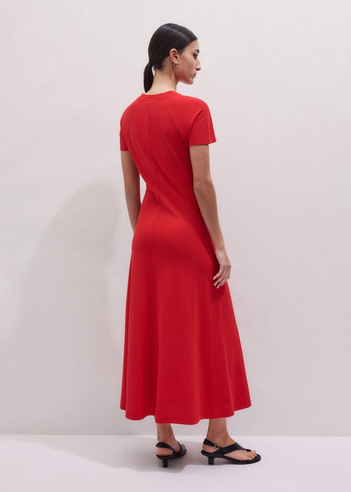 ME+EM Clothing Red Raglan Sleeve Maxi Dress